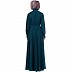 Umbrella abaya with cuff sleeves- Teal Green Umbrella abaya with cuff sleeves- Teal Green
